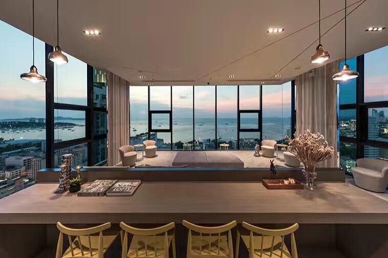 The Base Highfl Seaview Apartment Pattaya Bagian luar foto
