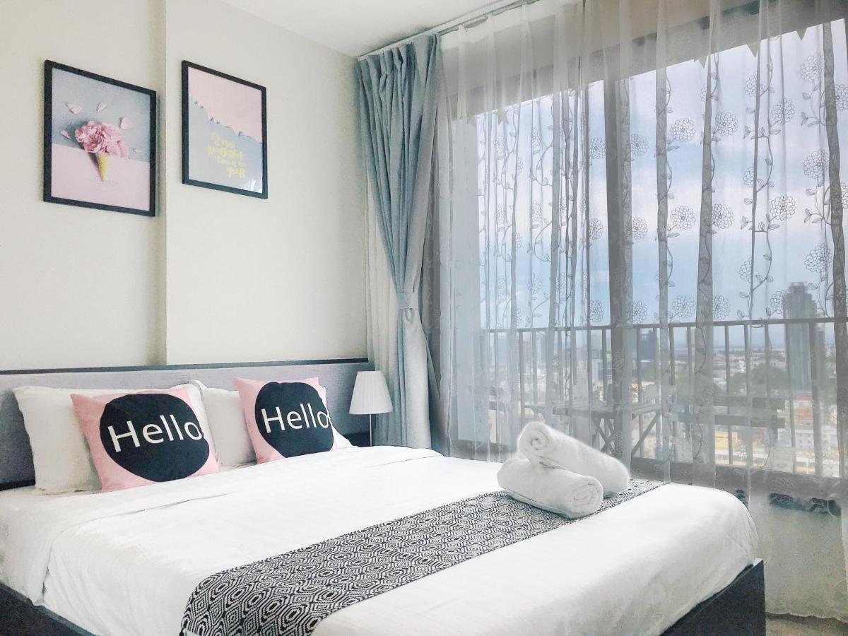 The Base Highfl Seaview Apartment Pattaya Bagian luar foto